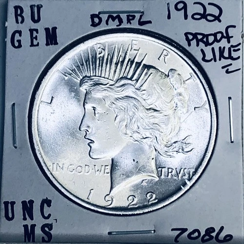 1922 P BU GEM PEACE SILVER DOLLAR UNC MS+++ U.S. MINT RARE COIN 7086