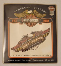 1992 Harley-Davidson Motorcycles Official Licensed Temporary Tattoos - Unopened