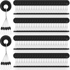 1200 Fishing Bobber Stoppers - Rubber Beads Float Stop Kit, 6 Sizes