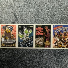Minions & Monsters Postcards : Illumination Cineworld Promotional item. set of 4