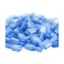 AIRIC UL Listed Blue Male Spade Connector 16-14 AWG, 100 Pcs Nylon Electrical...