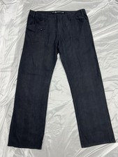 VTG Lip Service Goth Punk Pants Charcoal Gray Stretch Straight Leg USA Made, 38
