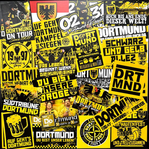 Borussia Dortund BVB 89140430 Autocollant pour Voiture Argenté