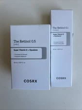 COSRX THE RETINOL 0.1 CREAM AND THE RETINOL 0.5 OIL LOT OF 2