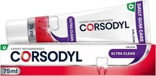 Corsodyl Ultra Clean Toothpaste for Gum Care, 75ml 48.40 per litre