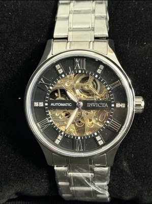 Invicta 69118 Objet D Art Automatic Watch w/ Skeleton Dial - 40mm, Silver