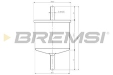 BREMSI Kraftstofffilter für Ford Street KA RL2 RB_ JA_ JB_ Mazda 121 III JASM