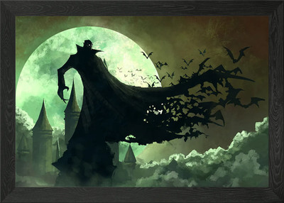 Graf Dracula gerahmtes Wandbild Poster Leinwanddruck Bild