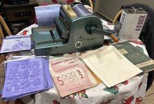 VINTAGE AB DICK Spirit FLUID DUPLICATOR Mimeograph Stencil Machine 210 w Extras