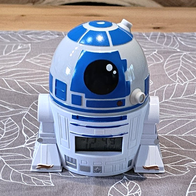 Star Wars R2-D2 Digital-Wecker Quarz weiß/blau