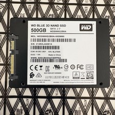 Western Digital 500GB 2.5" SSD WD Blue 3D NAND SMART CDi 0 PoH 21492L442614