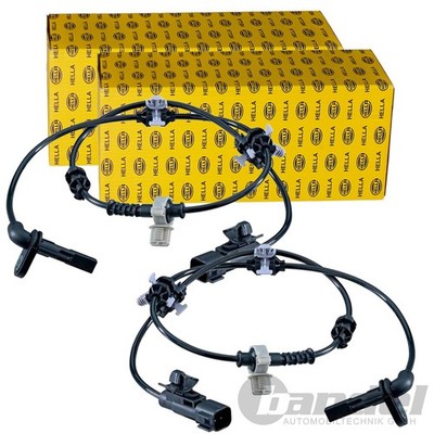 2X HELLA ABS-SENSOR RADDREHZAHL HINTEN LINKS+RECHTS passend für OPEL ASTRA