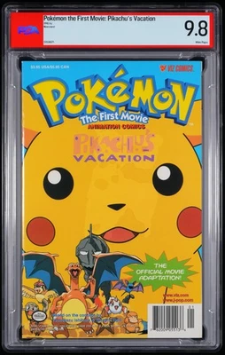 Pokemon The First Movie Animation Pikachu's Vacation Viz PSA GRADED COMIC 9.8