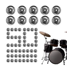 Tambourine Ring Cymbals Replacement 50Pieces Tambourine Ring Cymbals Ching Ring