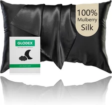 100% Pure Mulberry Silk Pillowcase 25 Momme 6A Silk With Hidden Zipper King