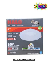 Halo 6in Direct Mount Baffle Downlight Recessed Light 60W LTB6089FS351EWHDMR