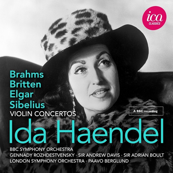 Audio Cd - Ida Haendel: Britten, Brahms, Elgar & Sibelius: Violin Concertos - I-image