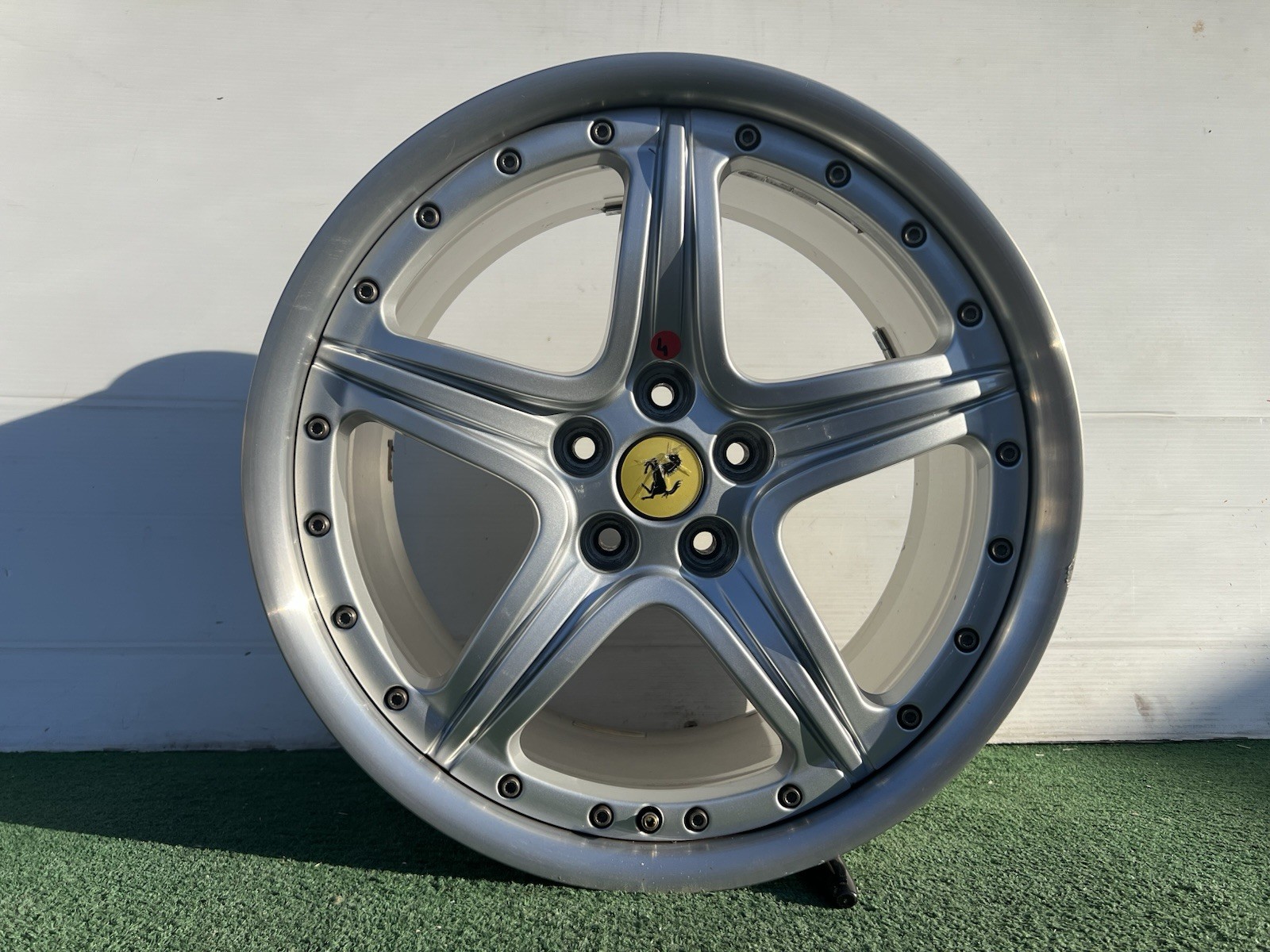 Ferrari 360 Modena Front Wheels Set Silver P/N 183843