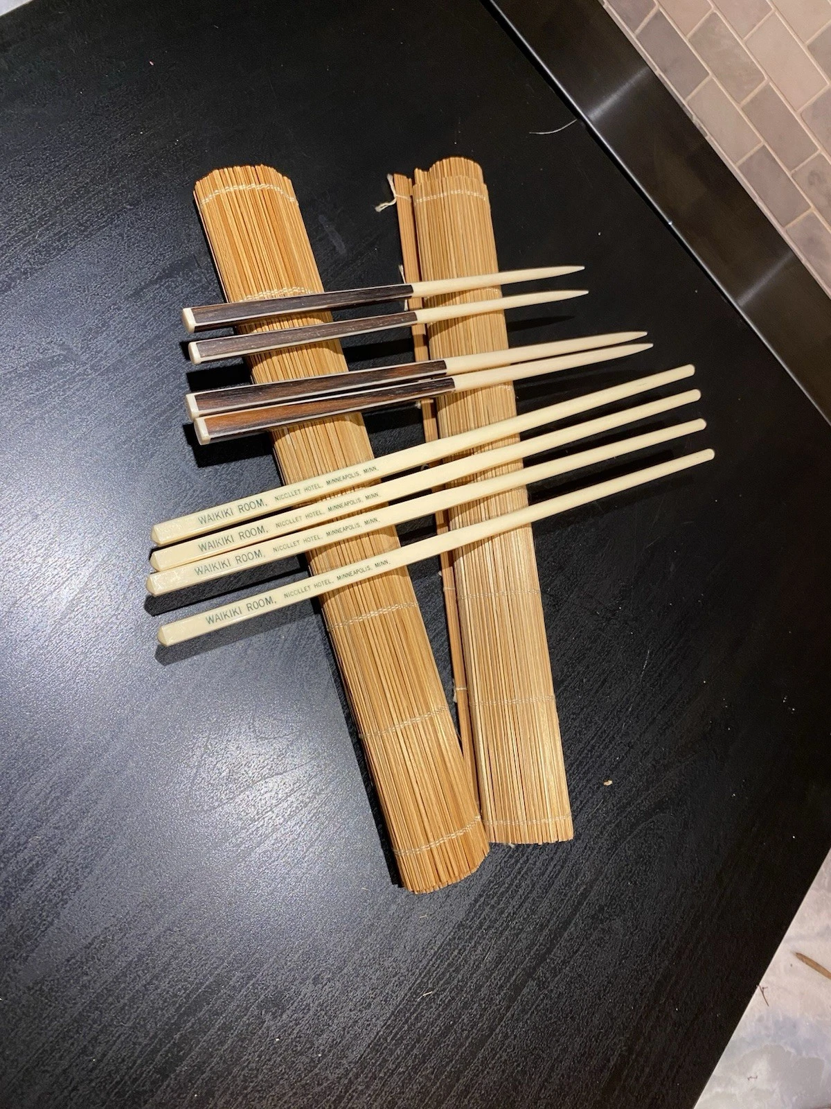 Vintage Bamboo Sushi Rolling Mats and Four Pairs of Chopsticks. Made In Japan
Opens in a new window