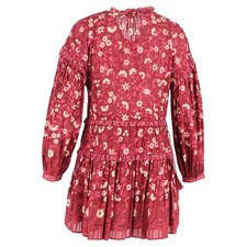Ulla Johnson Marigold Floral Printed Mini Dress In Cotton Women Red Size 4