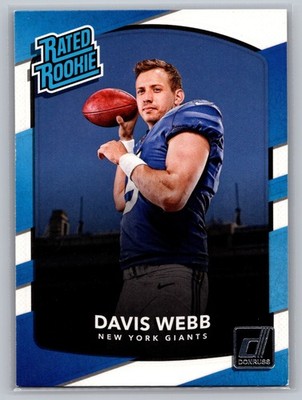 2017 Donruss #348 Davis Webb Press Proof Blue
