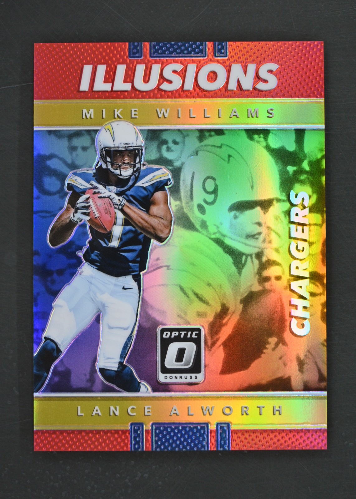 2017 Donruss Optic #8 Mike Williams / Lance Alworth Illusions Red /99 San Diego