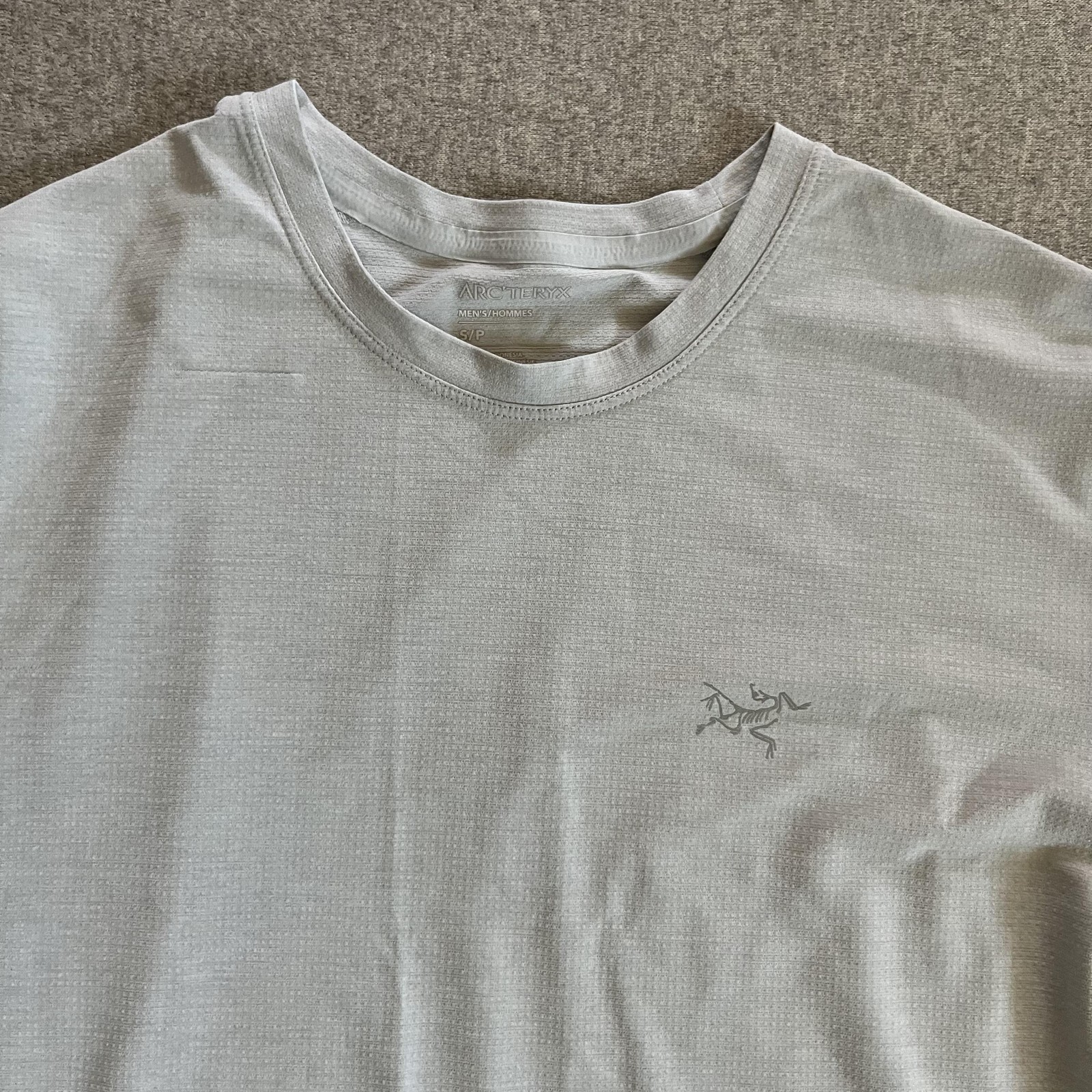 Arc'teryx Cormac Crew Camicia Uomo Piccola Grigio Manica Corta Atletica Leggera