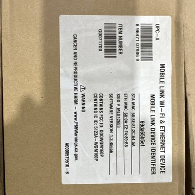 Mobile Link G0077100 Wi-Fi & Ethernet Device Remote Monitoring System
