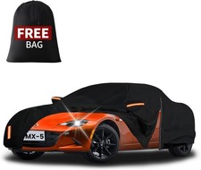 Upgraded Car Cover Custom Fit for Mazda MX-5 Miata 1989-2024 2025, Waterproof