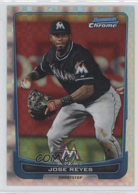 2012 Bowman Chrome Retail X-Fractor Jose Reyes #63 e5r