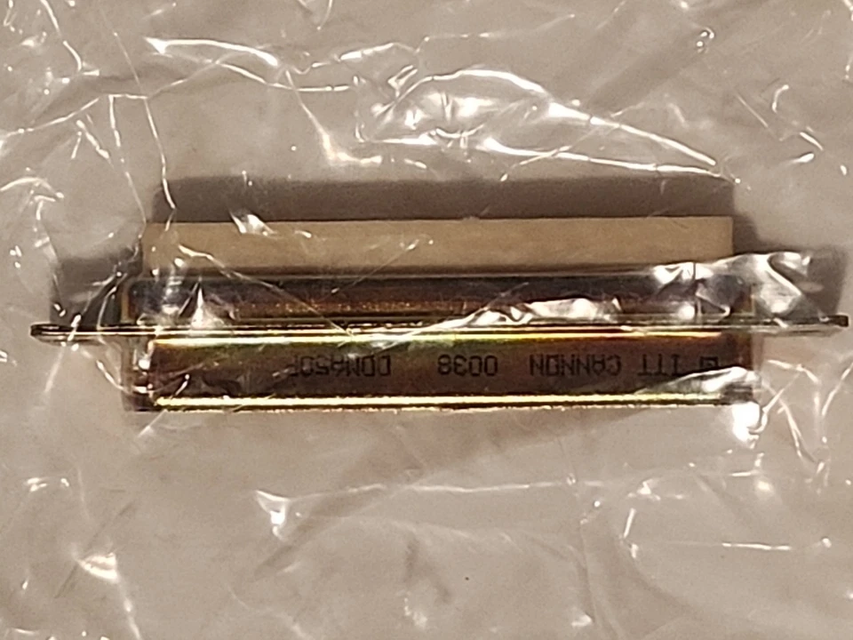 ITT Male 50-Pin D-Sub Connector PN DDMA-50P, NSN 5935-01-457-3099, NOS. - Image 2 of 3