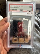 Bowman 2003-04 Rookies & Stars LeBron James #123 PSA 9 Rookie Cavaliers