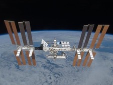 International Space Station ISS Earth Space Photograph Poster Art Print