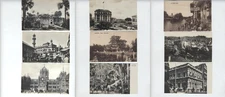 India Postcards c.1900s Bombay Delhi Topography Street Scenes Lot 9 Vintage RPPC