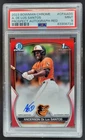 2023 Bowman Chrome Anderson De Los Santos Auto Red Refractor /5 1st PSA 9 BK3