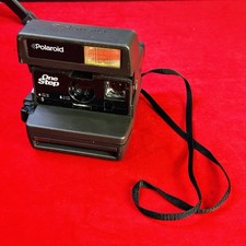 Polaroid 600 One Step - Instant Film Flash Camera w/ Strap