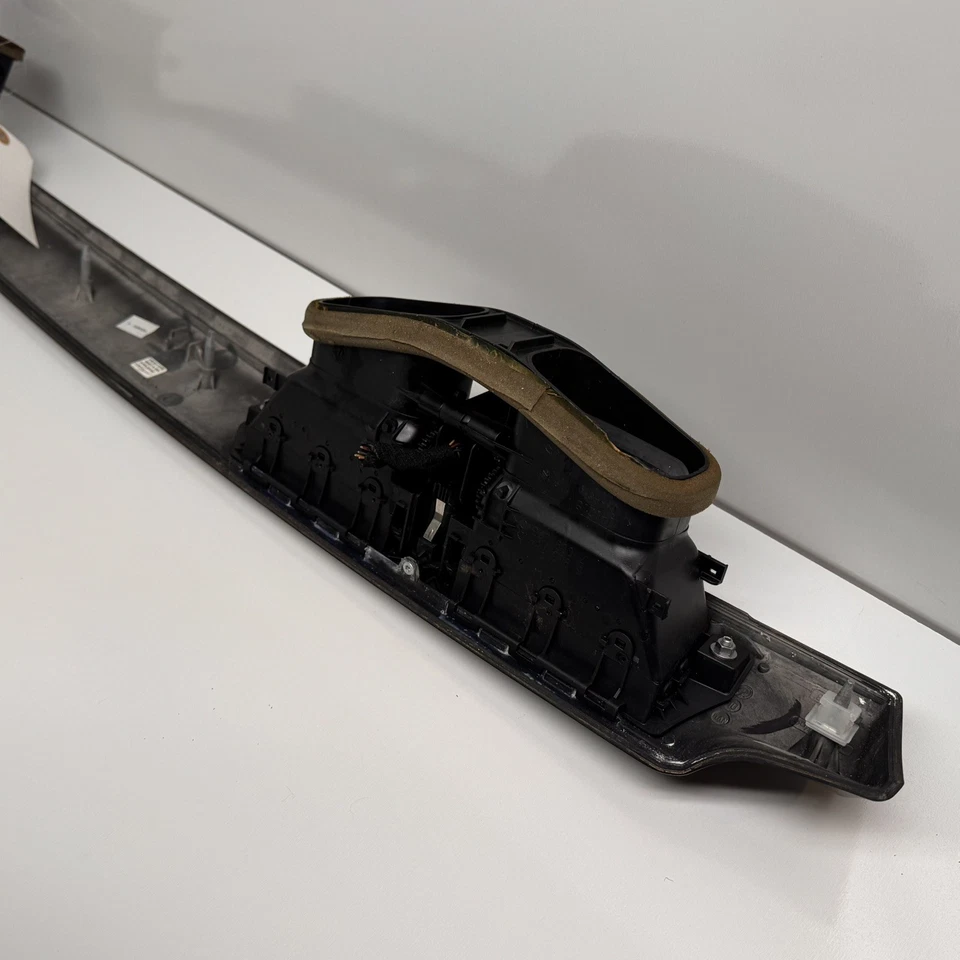 08-10 BMW 535I SERIE 5 EMBELLECEDOR DE TABLERO INTERRUPTOR DE PELIGRO BOTÓN VENTILACIONES DE AIRE GRANO DE MADERA OEM Foto 4 de 4