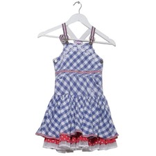 Mim-Pi, Latzkleid, Größe: 116, Blau/Weiß/Rot/Mehrfarbig, Baumwolle, Karo #Vav