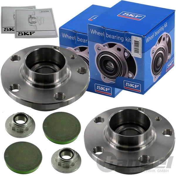 2X SKF Radlagersatz Radnabe Hinten FüR Audi A1 A2 VW Polo 9N 6R Ibiza Fabia-image