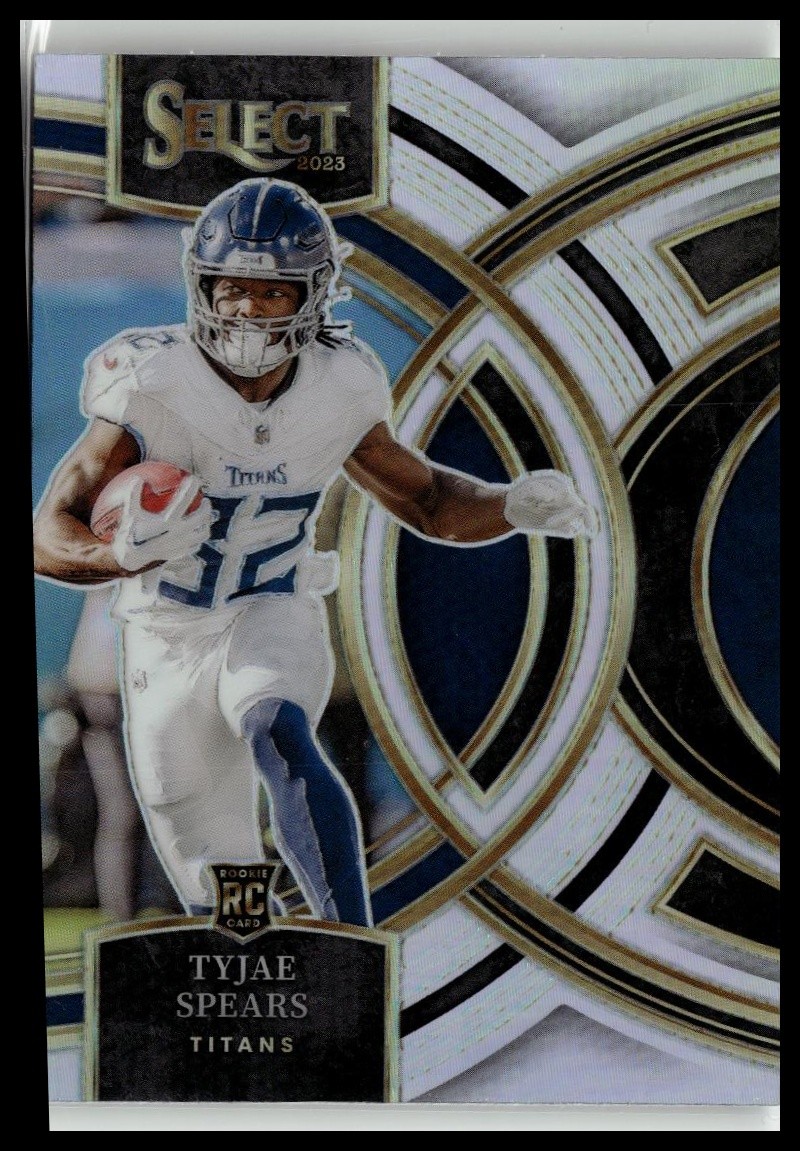 2023 Panini Select #172 Tyjae Spears Silver Prizms