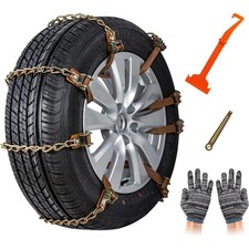 Schneeketten 8er-Set Universal für Autos, SUVs, 165-275 mm, einfach