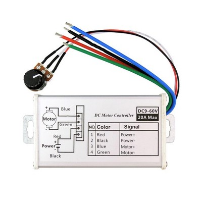 1PCS DC 9V-60V Input Motor Speed Controller mit bequemen Betrieb Design