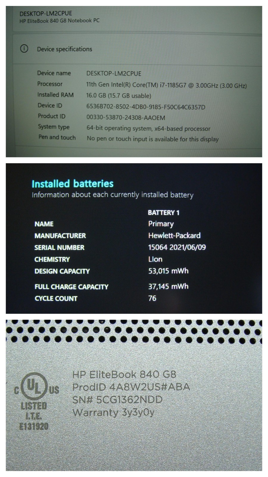 HP EliteBook 840 G8, 14-Inch Laptop, with Intel Core i7 11th Gen., Windows 11 Pro