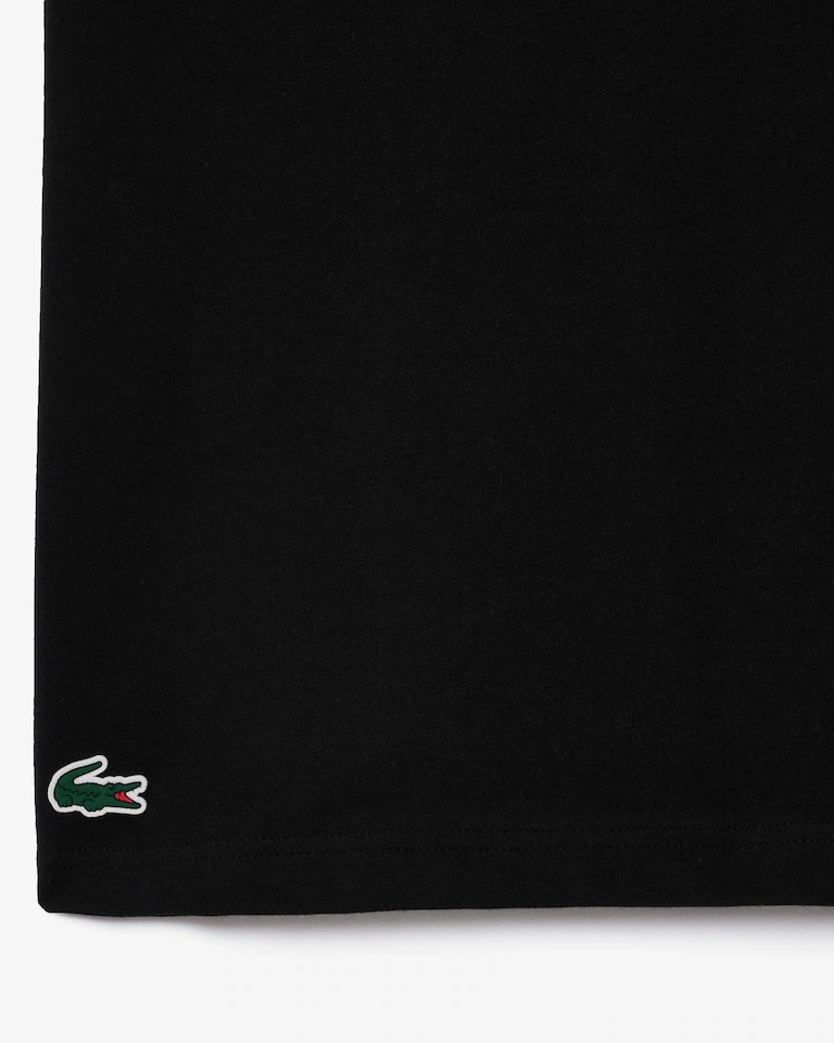 Lacoste Men's Regular Fit Black Graphic Stenciled Logo Sport Tee Size Medium thumbnail 6