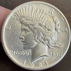 KEY DATE! 1921 P Peace Silver Dollar ~ FROM MS PEACE Set ~ 90% Silver $1