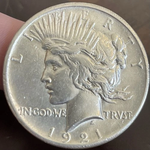 KEY DATE! 1921 P Peace Silver Dollar ~ FROM MS PEACE Set ~ 90% Silver $1