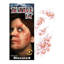Diseased Trauma Tattoo Costume Accessory
