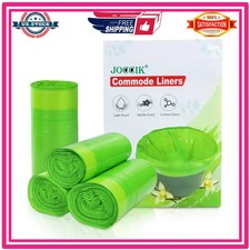 100 Disposable Commode Liners Vanilla Scented Universal Fit Bedside Toilet Bags