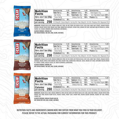 - Energy Protein Bars - Variety Pack - 3 Flavors - Made with Organic Oats - E...