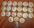 1965-1969 Kennedy 40% Silver Half Dollars Lot Of 22 Mixed Dates,0ne Proof